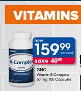 GNC Vitamin B-Complex 50mg-100 Capsules Per Pack