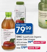 GNC SuperFoods Organic Apple Cider Vinegar-473ml Each