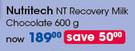 Nutritech NT Recovery Milk Chocolate-600g Each