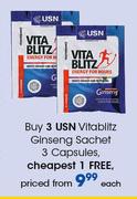 USN Vitablitz Ginseng Sachet-3 Capsules Each