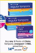 Clicks Tampons-Per Pack