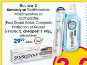Sensodyne Toothbrushes, Mouthwashes Or Toothpastes-Each