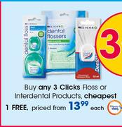 Clicks Floss Or Interdental Products-Each