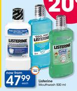Listerine Mouthwash-500ml Each