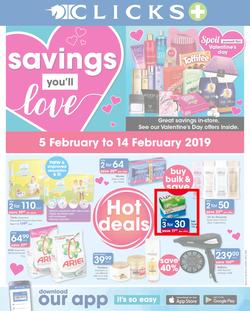 Clicks : Savings You'll Love (5 Feb - 14 Feb 2019), page 1