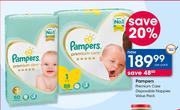 Pampers Premium Care Disposable Nappies Value Pack-Per Pack
