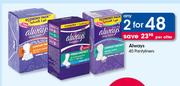 Always Pantyliners-2x40 Per Offer