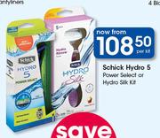 Schick Hydro 5 Power Select Or Hydro Silk Kit-Per Kit