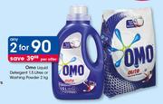 Omo Liquid Detergent 1.5Ltr Or Washing Powder 2kg-For Any 2 
