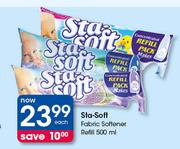 Sta-Soft Fabric Softener Refill-500ml Each
