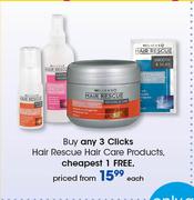 Clicks Hair Rescue Hair Care Products-Each