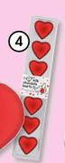 Clicks 6 Piece Milk Chocolate Hearts-36g