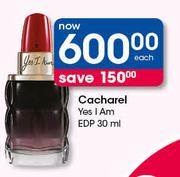 Cacharel Yes I Am EDP-30ml Each