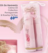 Oh So Heavenly Creme Oil Collection Pomegranate & Rosehip Oil Duo