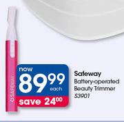 Safeway Battery Operated Beauty Trimmer S3901-Each