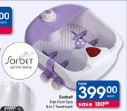Sorbet Fab Foot Spa 8-In-1 Treatment-Each