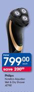 Philips Norellco Aquatec Wet & Dry Shaver AT790-Each