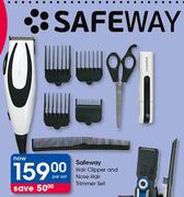 Safeway Hair Clipper And Nose Hair Trimmer Set-Per Set