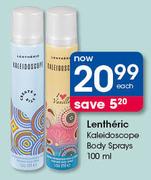 Lentheric Kaleidoscope Body Sprays-100ml Each