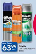 Gillette Men's Shaving Gels-200ml Each