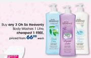 Oh So Heavenly Body Washes-1L Each