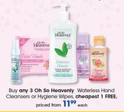 Oh So Heavenly Waterless Hand Cleansers Or Hygiene Wipes-Each