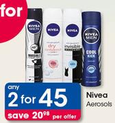 Nivea Aerosols-For Any 2