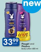 Playgirl And Playboy Body Lotion-400ml Each