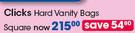 Clicks Hard Vanity Bags Square-Each