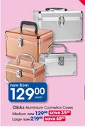Clicks Aluminium Cosmetics Cases Medium-Each
