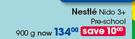 Nestle Nido 3+ Pre School-900g Each