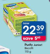 Purity Junior! Biscotti-110g Each