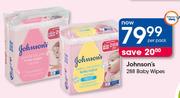 Johnson's Baby Wipes 288's-Per Pack