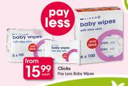 Clicks Pay Less Baby Wipes-Each