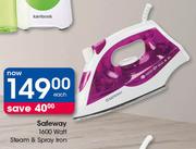 Safeway 1600 Watt Steam & Spray Iron-Each