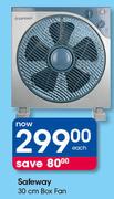 Safeway 30cm Box Fan-Each
