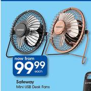 Safeway Mini USB Desk Fans-Each