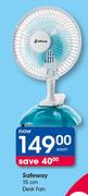 Safeway 15cm Desk Fan-Each