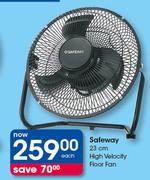 Safeway 23cm High Velocity Floor Fan-Each
