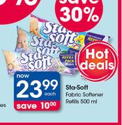 Sta Soft Fabric Softener Refills-500ml Each