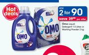 Omo Liquid Detergent-1.5Ltr Or Washing Powder-2Kg-For 2
