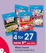 Mister Sweet Assorted Sweets-4 x 60g