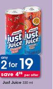 Just Juice-2 x 330ml