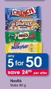 Nestle Slabs-5 x 80g