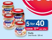 Purity 2nd Foods-5 x 125ml