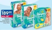 Pampers Active Baby Dry Disposable Nappies Jumbo Packs-Per Pack