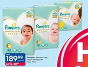 Pampers Premium Care Disposable Nappies Value Packs-Per Pack