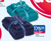 Clicks 6 Piece Towel Set-Per Set