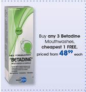 Betadine Mouthwashes-Each