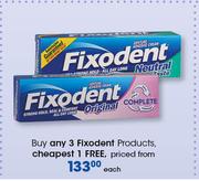 Fixodent Products-Each